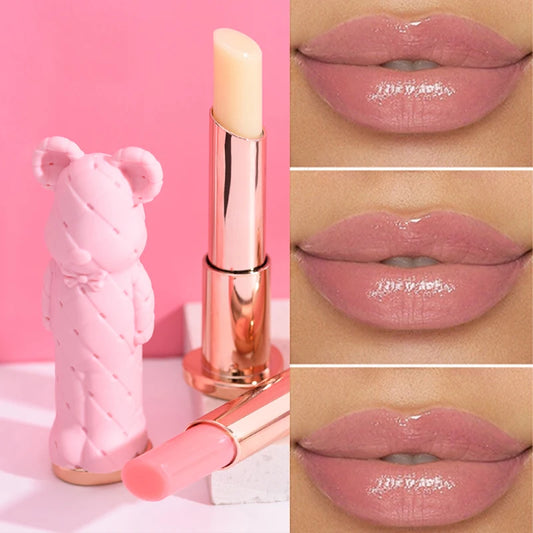 Beauty Glazed Bear Lip Balm - hydrating, Tinted & Glossy